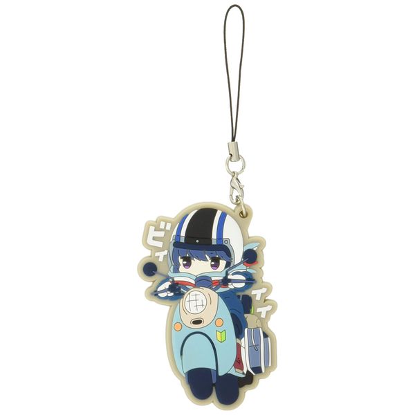 Laud-Back Camp “Kyaraido” Rubber Strap, Rin on a Scooter