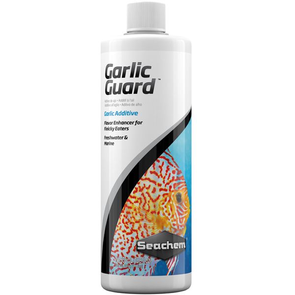 Seachem Garlic Guard 500mL Liquid Garlic Additive Fish Food Flavor Enhancer