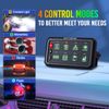   MICTUNING P1s RGB 8 Gang Switch Panel, Toggle Momentary Strobe Pulsed Switch 