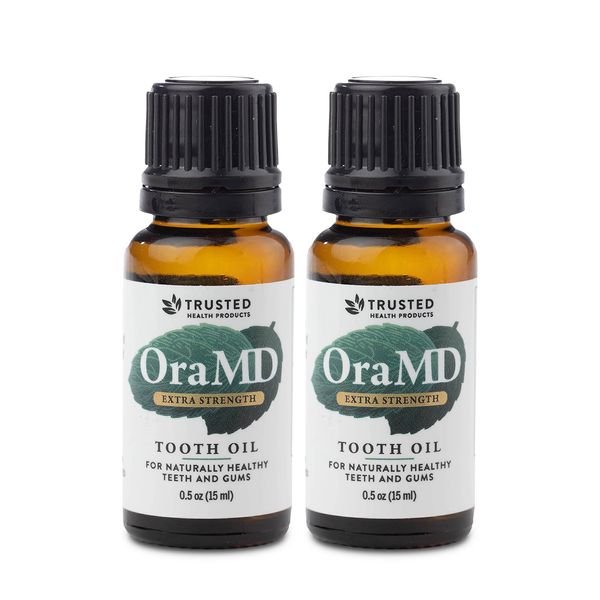OraMD Extra Strength Tooth Oil (2) - Shop for Oral Care Products from OraMD - Original Tooth Oil with Essential Oils - Toothpaste & Mouthwash Alternative