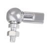 sourcing map CS10 Angle Ball Joint, M6x1.0 Right-Hand Thread, Self-lubricating Carbon Steel Ball Socket End Fitting, 5pcs