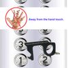 4 Pack Anti-Microbial Keychain No Touch Hand Tool Contactless Brass EDC Keychain
