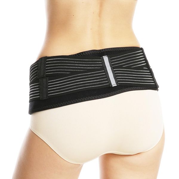 Adjustable Sacroiliac Hip Waist Belt, Elastic Lower Back Support Brace Band- Relieve Pain for Back Sciatica, Pelvis, Lumbar, Nerve, Leg, SI Joint, Breathable and Anti-Slip-Resistant for Men Women