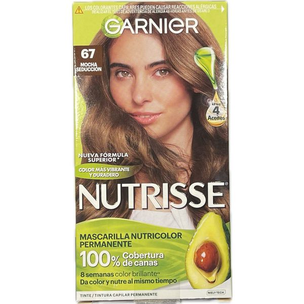 Garnier Hair Dye Nutrisse shade 67, Mocha Seduction (MOCHA SEDUCCION) Hair Color
