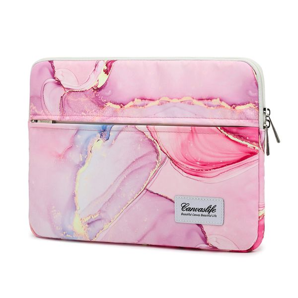 canvaslife Pink marble Patten Laptop Sleeve 14 inch 14.0 inch Laptop case Bag