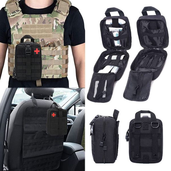 Outdoor Tactical First Aid Kit Pack Combat Molle Rip-Away EMT Medical Pouch Bag