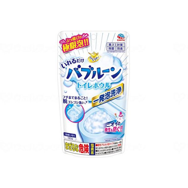 Earth Pharmaceutical Rakuhapi Just Add Bubble Toilet Bowl Case 180g