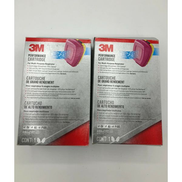 3M REPLACEMENT FILTER A1BAUSE1P2 60923 H1 MULTI-PURPOSE RESPIRATOR - 2 BOX(4pc)