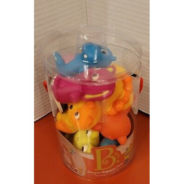 B Toys Animal Finger Puppets Lot Of 10 Waterproof