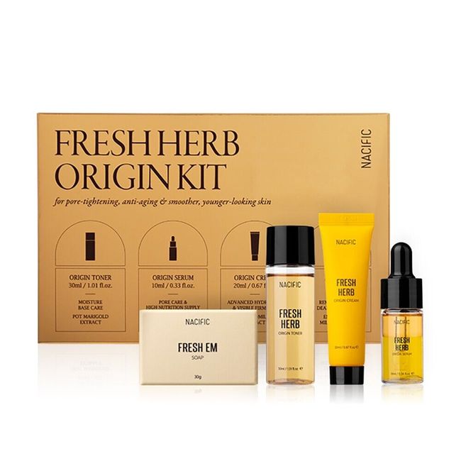 Nacific Fresh Herb Origin Kit, Travel Size 4-piece Set