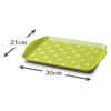 Zeal G201L Melamine Dotty Serving Design Tray (30x21cm) Lime