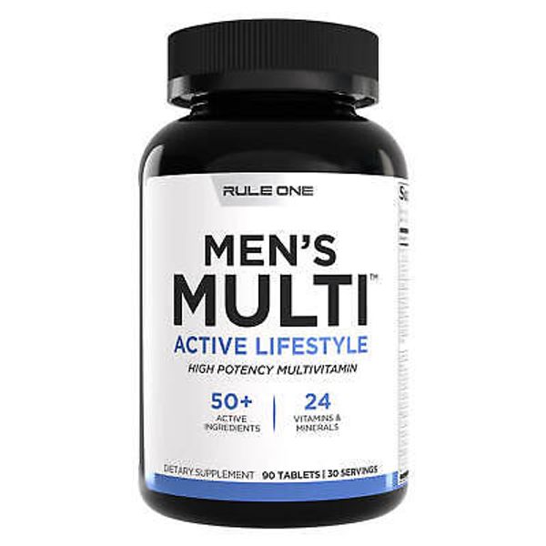 RULE 1 Men's Train Daily Multi Vitamin 90 tablets High Potency 90 tabs