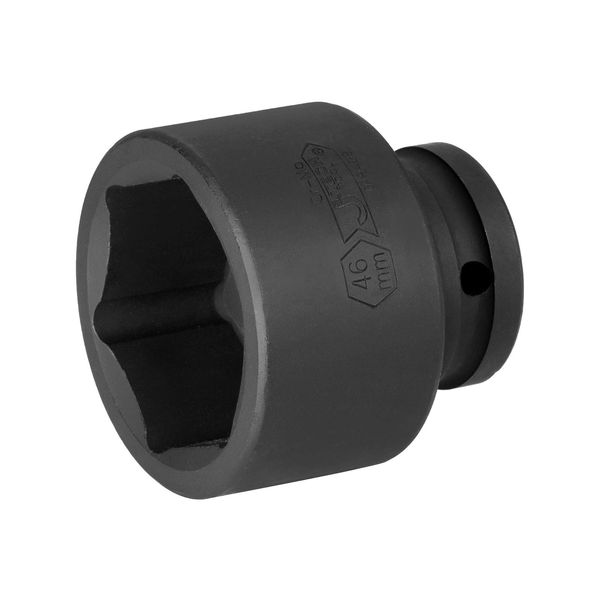 Jetech 3/4" Dr 46mm Impact Socket, Standard Impact Socket with 6-Point Design, Chrome Molybdenum Alloy Steel, Metric