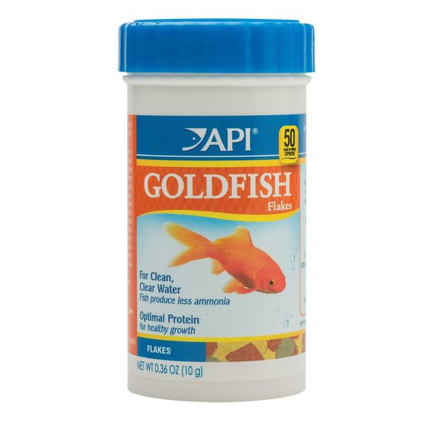 API GOLDFISH FLAKES Fish Food .36-Ounce Container