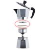 Universal Coffee Maker Gasket and Filter for Moka Spare Parts (2X Silicone Seal Ring + 1x Steel Filter) (9 Cups)