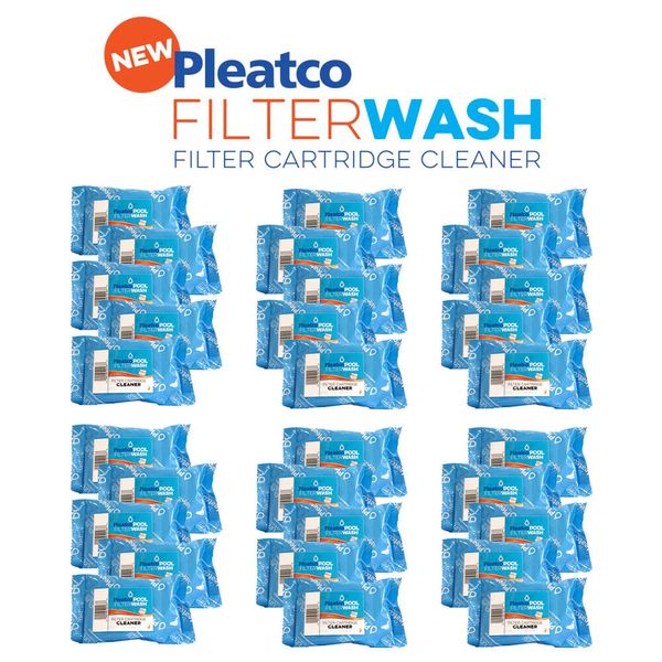 Pleatco Pool Filter Wash Thirty Pack | Cartridge Filter Cleaner 30 Pack