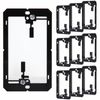 10 Pack Single Gang Low Voltage Mounting Bracket, Wall Plate Cable Pass Through, Multipurpose Drywall Mounting Wall Plate Bracket