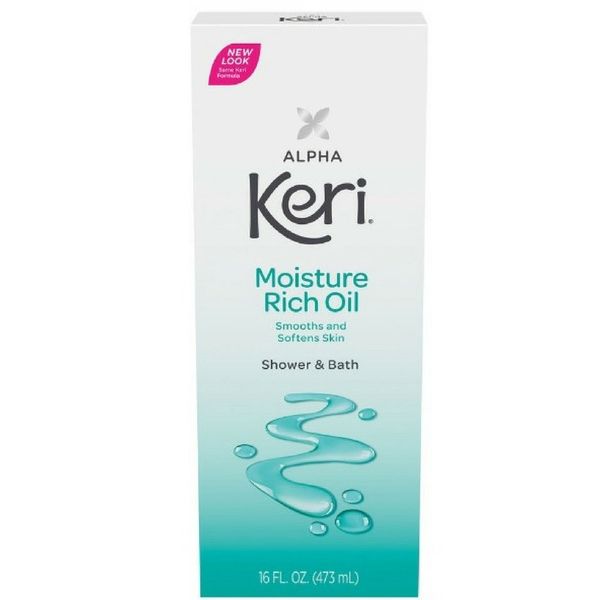 Alpha Keri Shower & Bath Moisture Rich Oil 16 oz(Pack Of 8)