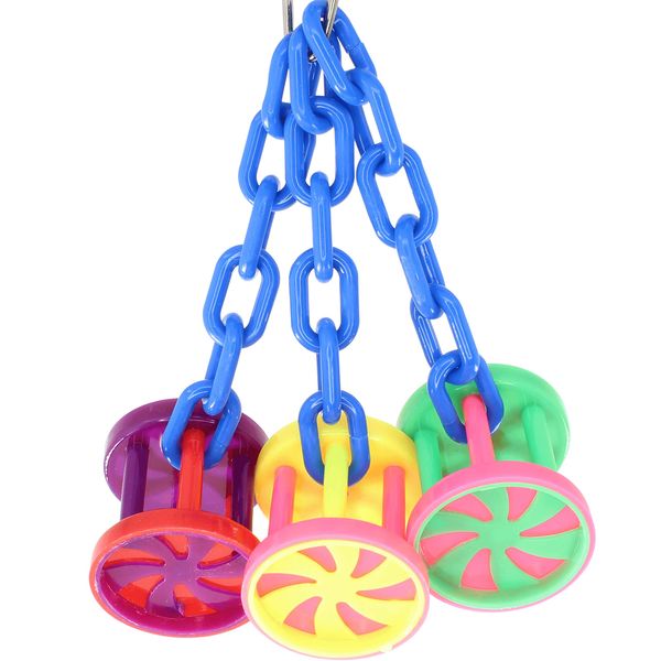 Bonka Bird Toys 1478 Roller 5" by 3.50", Parrot Puzzle Pull Cage Toy, Parrotlet, Budgies, Conures, and Similar