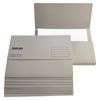 Pack of 100 Grey Card Premium Foolscap Document Wallets