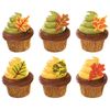 Fall Leaves Cupcake Rings - 12pcs