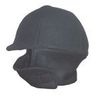 Fleece Equestrian Riding Helmet Cover with Neck Warmer - Black