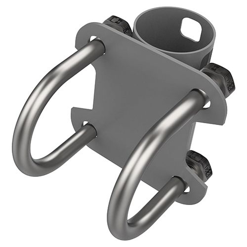 Antenna Mounting Bracket U Shape, 30mm to 50mm Adjustable Aerial Mast Pipe Clamp, Antenna Mast Clamp Bracket Pipe Mounting Adapter for Dish Antennas