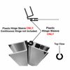 Plastic Hinge Sleeve for Shower Doors with Continuous Hinge - 90" Long