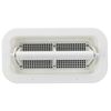 RecPro Trailer Two Way Plastic Vent | Trim Ring | Built-in Screen | 3 Adjustable Heights (1 Pack, White)