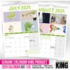 The Calendar King // Crocodile Problems - 2025 Wall Calendar (Full Colour, A4 Size)