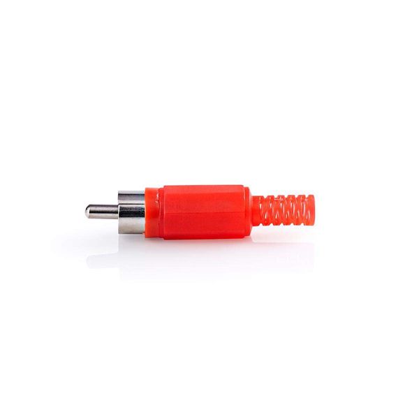 Nedis RCA Male Connector 25 Pieces Red