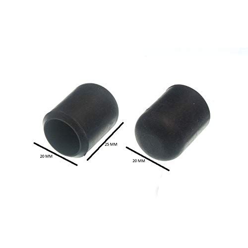 20 x Chair FERRULES Black Rubber Floor Protector Stick Ends 16MM 5/8 inch