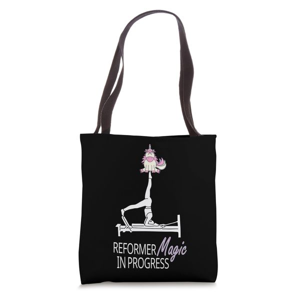 Pilates unicorn Reformer Pilates Performer Magic in progress Tote Bag