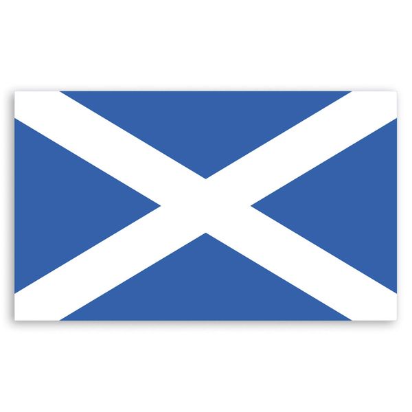 2 x 10cm Scotland Flag Vinyl Stickers - Scottish Saltire Laptop Sticker #34265 (10cm Wide)