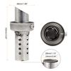 F FIERCE CYCLE Universal Motorcycle Exhaust Pipe Baffle Muffler Pipe Baffle