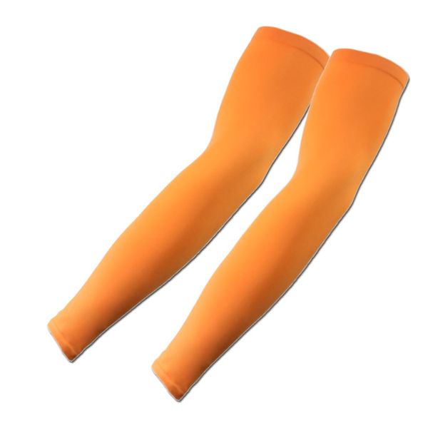 The Elixir Golf New Arm Sleeve Golf Sun Protection Arm Cooling Sleeve Cover Sports Cycling Tennis Camping, Orange