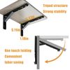 ANTEISI Wall Table Fold Down Hinge,90 Degree Self-Locking Folding Hinge,Save Space Drop Leaf Table Hinges,Shelf Brackets Locking Hinges 90 Degree for Wall Folding Racks,Etc