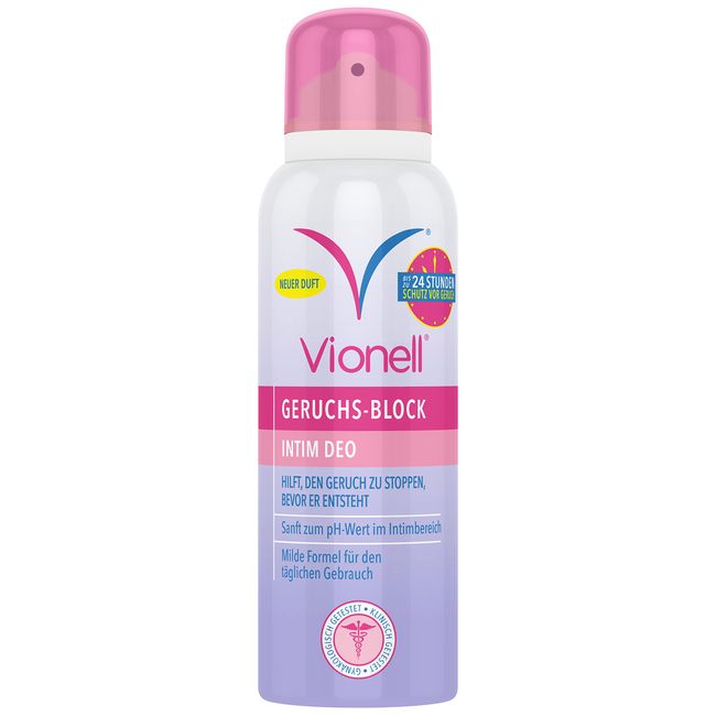 Vionell Intim Deo Damen, Intimdeodorant, Mild Deodorant für Frauen, 125 ml, Flüssigkeit