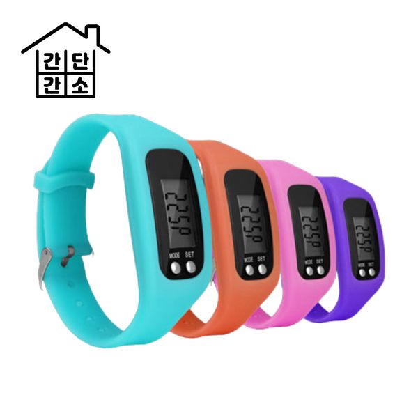 Everyday Automatic Pedometer Wrist Watch Band Women Kids, Pedometer Watch Black