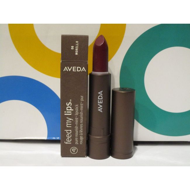 AVEEDA ~ POUR NOURISH MINT LIPSTICK ~ # 06 MORELLO ~ .12 OZ