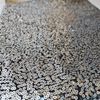 Sequin Fabric Sparkly Shiny Bling Decorations Material Cloth 130cm Wide (Black/Silver, 2 Meter)