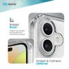 Speck Clear iPhone 16 Plus Case - Slim GemShell - Clear/Platinum Glitter