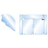 CRL 0PF20RPS Polished Stainless Right Offset Top Door Patch Fitting