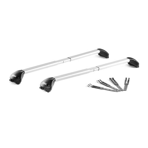 OMAC Roof Rack Cross Bars Luggage Carrier for Honda CR-V 1997-2001 Alu Silver 2Pcs