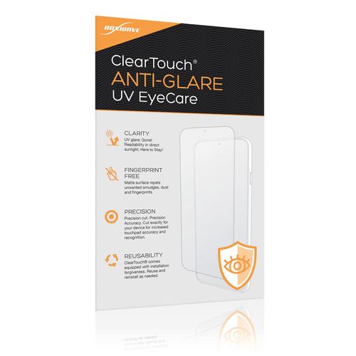 BoxWave Screen Protector Compatible with Sylvox 2024 Smart Under Cabinet TV KT16K0KHGA (15.6 in) - ClearTouch Anti-Glare Anti-UV EyeCare (2-Pack), Filters Out Harmful Blue Light Reduce Fatigue