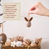 Victor's Workshop 35 x Easter Eggs for Hanging, Coloured Artificial Easter Eggs with Beautiful Patterns and Multi-Style for Easter Decoration, Easter Bouquet, Easter Baskets, Spring Decoration, Brown