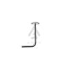 L Bend Silver Nose Stud 925 Sterling Silver 2.5mm Flat Round Top
