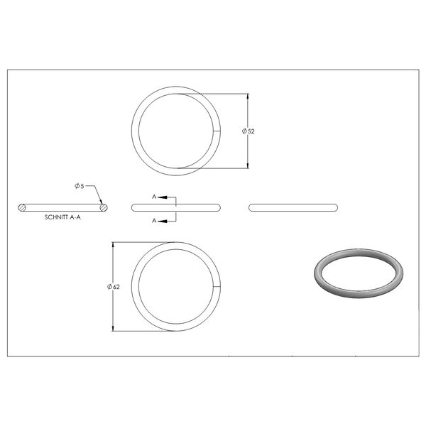 Ring 5x62mm V4A
