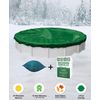21' Round Above Ground Winter Pool Cover + 4x4 Air Pillow + Winterizing Kit