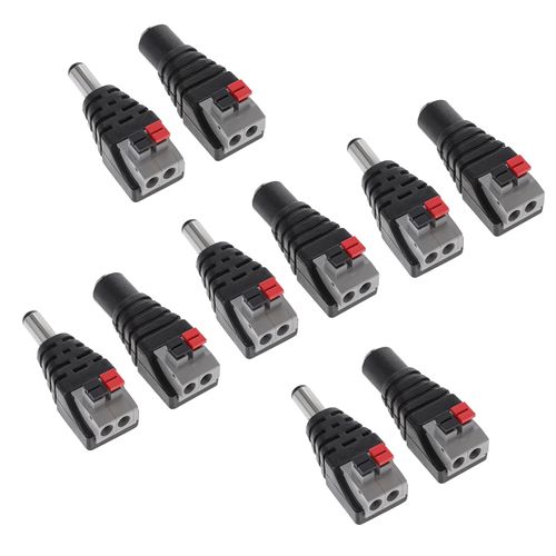 10 PCS RCA Plugs for Speaker Wire, RCA to Speaker Wires Adapter Speakers Phono Wire Cable to Audio Male Female Plugs Connectors Phono Wires Cable Jack Plug for Speakers (5 Male and 5 Female)